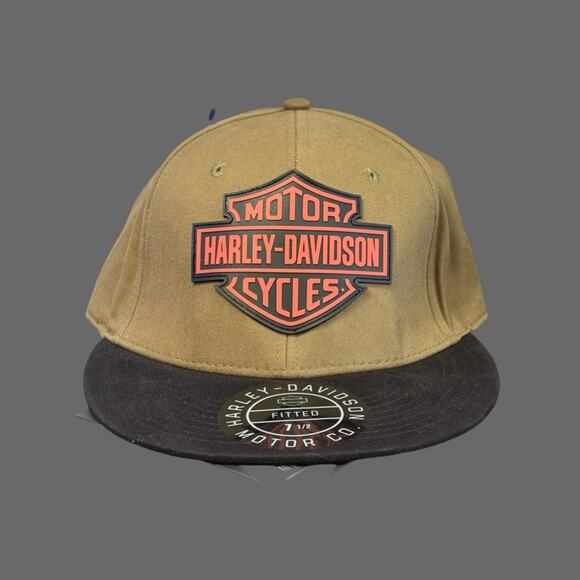 Harley-Davidson Men's Bar & Shield Logo Fitted Baseball Cap - Green 99402-22VM - Picture 1 of 9